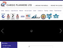 Tablet Screenshot of cargoplannersindia.com
